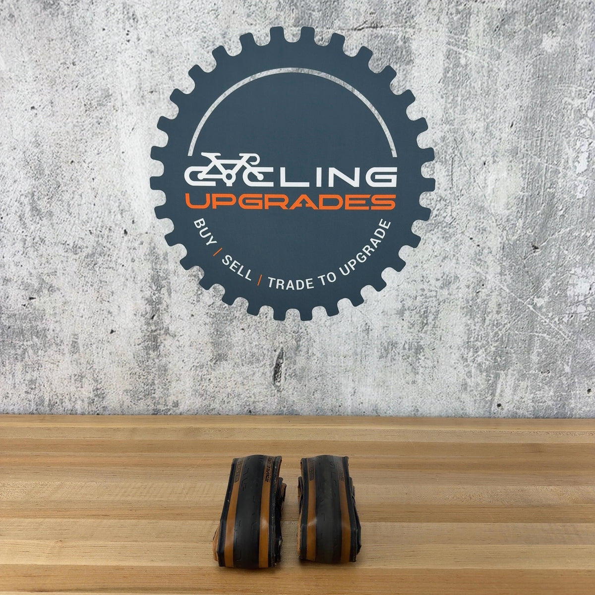 Pair Enve SES Road Tan 700c x 27mm Tubeless Road Bike Tires