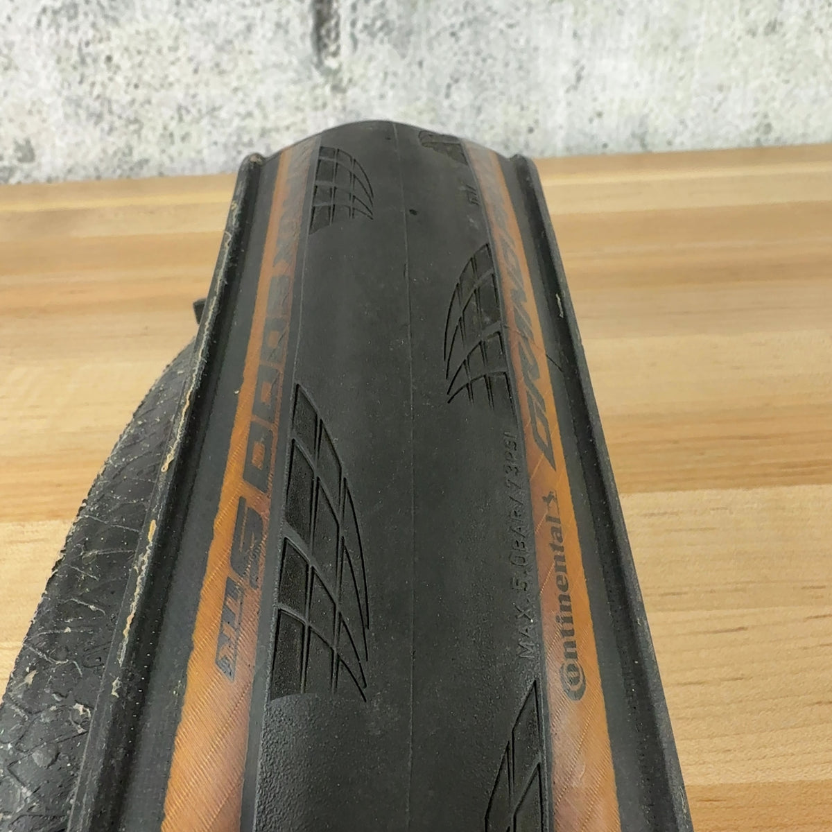 Low Mile! Continental Grand Prix 5000 S TR 32mm Tubeless Tan Single Road Tire — photo 3 of 3