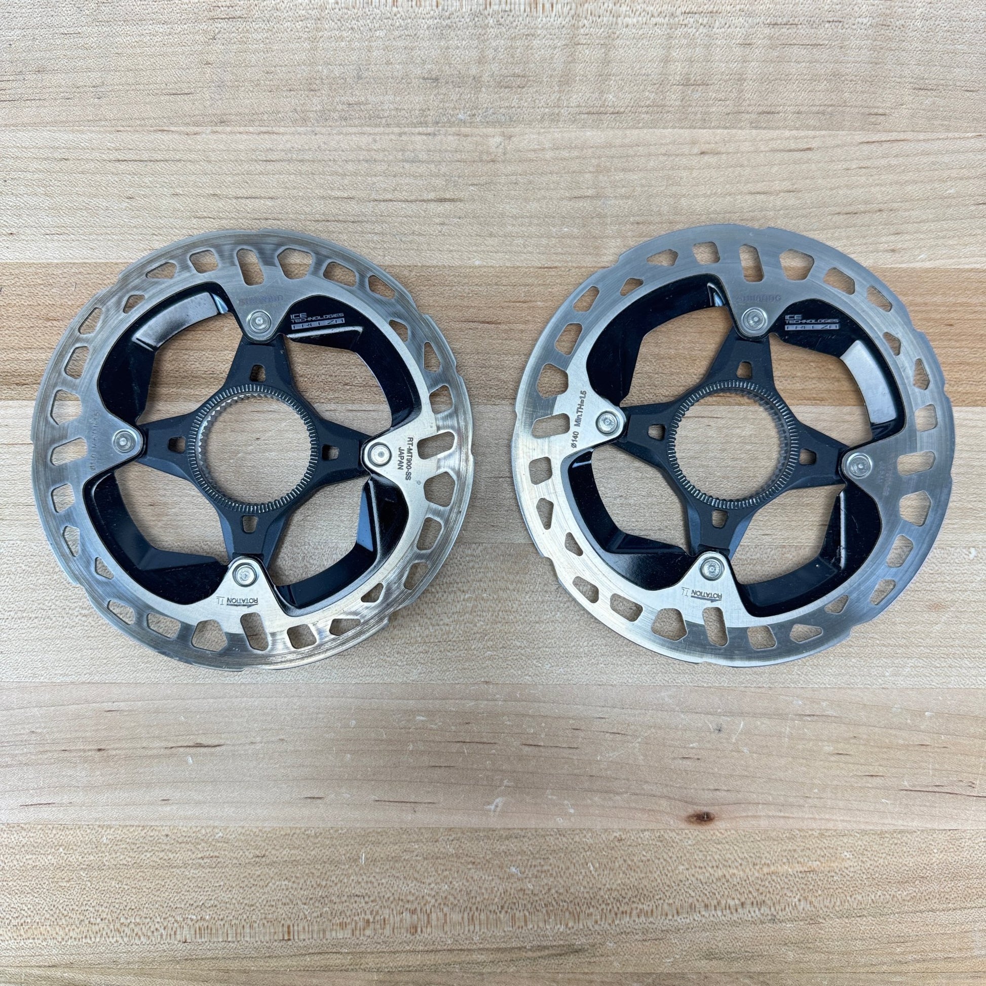 Low Mile! Shimano XTR RT-MT900-SS 140mm/140mm Center-lock Disc Brake Rotors 180g