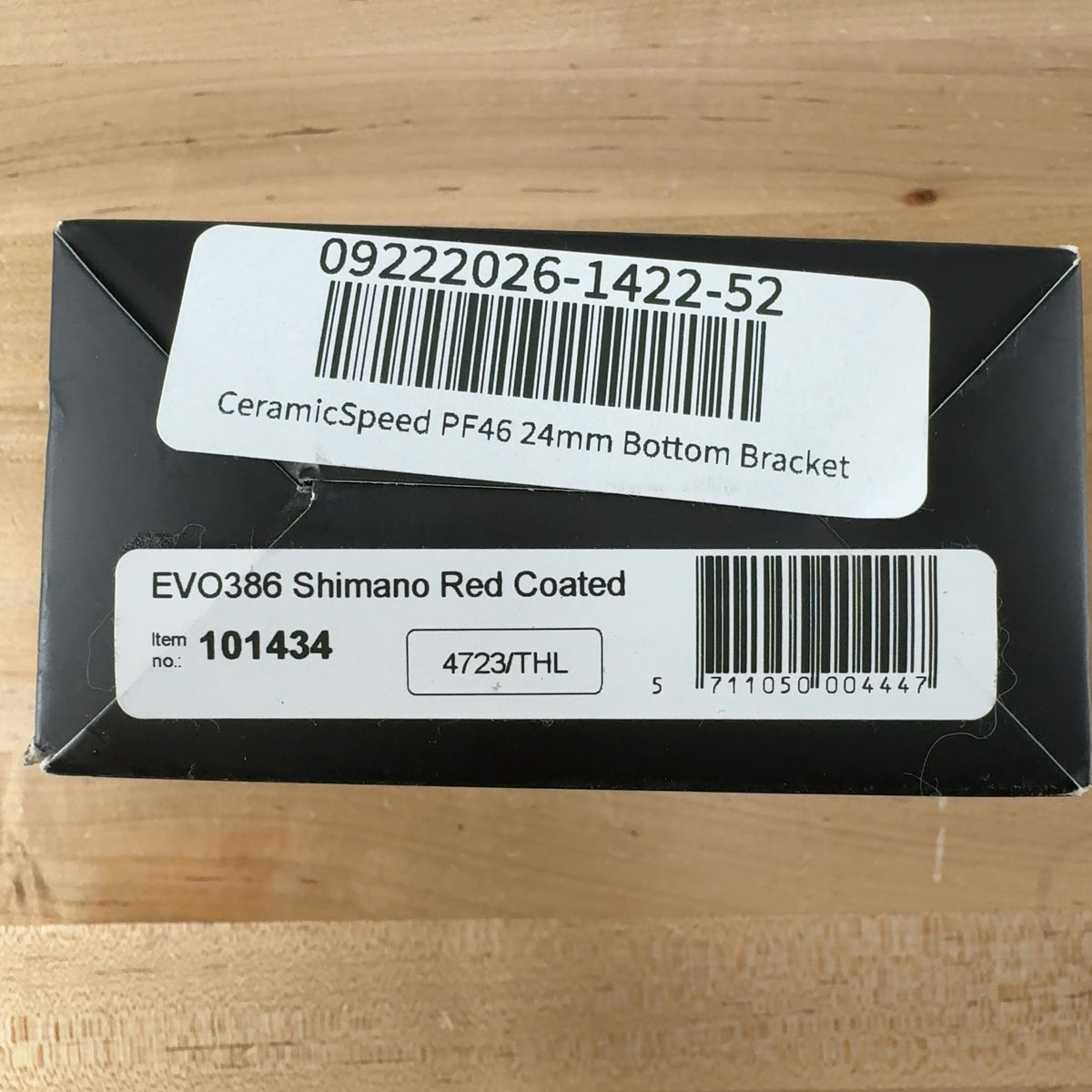 New! CeramicSpeed EVO386 PF46 24mm For Shimano Bottom Bracket Red 155g — photo 4 of 5