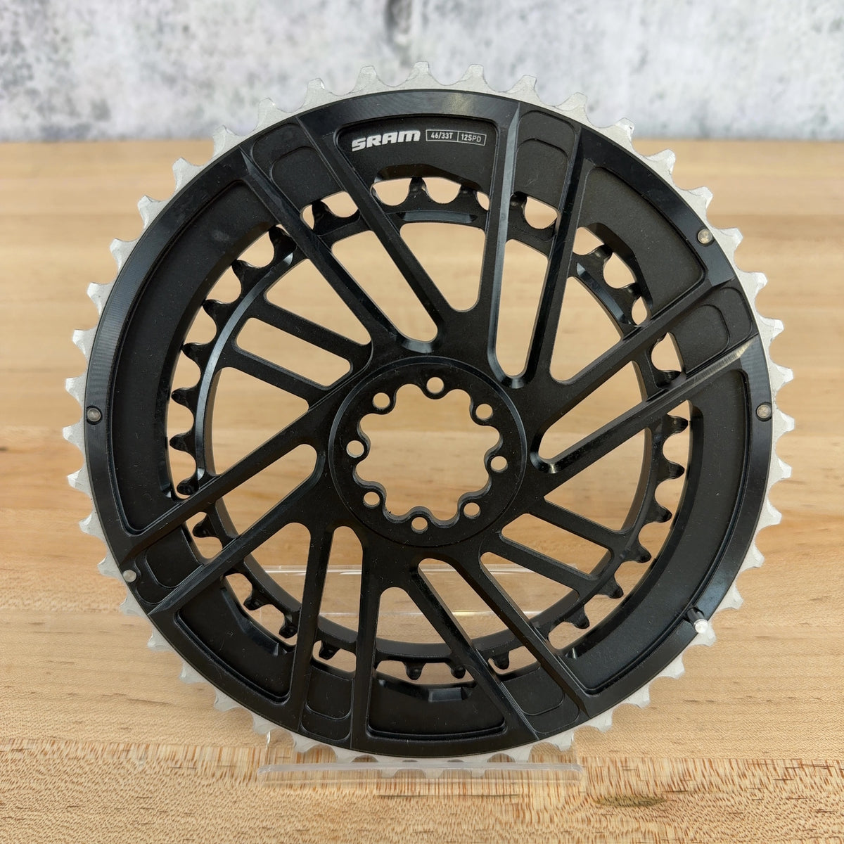 Low Mile! SRAM Force AXS E1 46/33t 8-Bolt Direct-Mount 12-Speed Chainring Set — photo 1 of 3