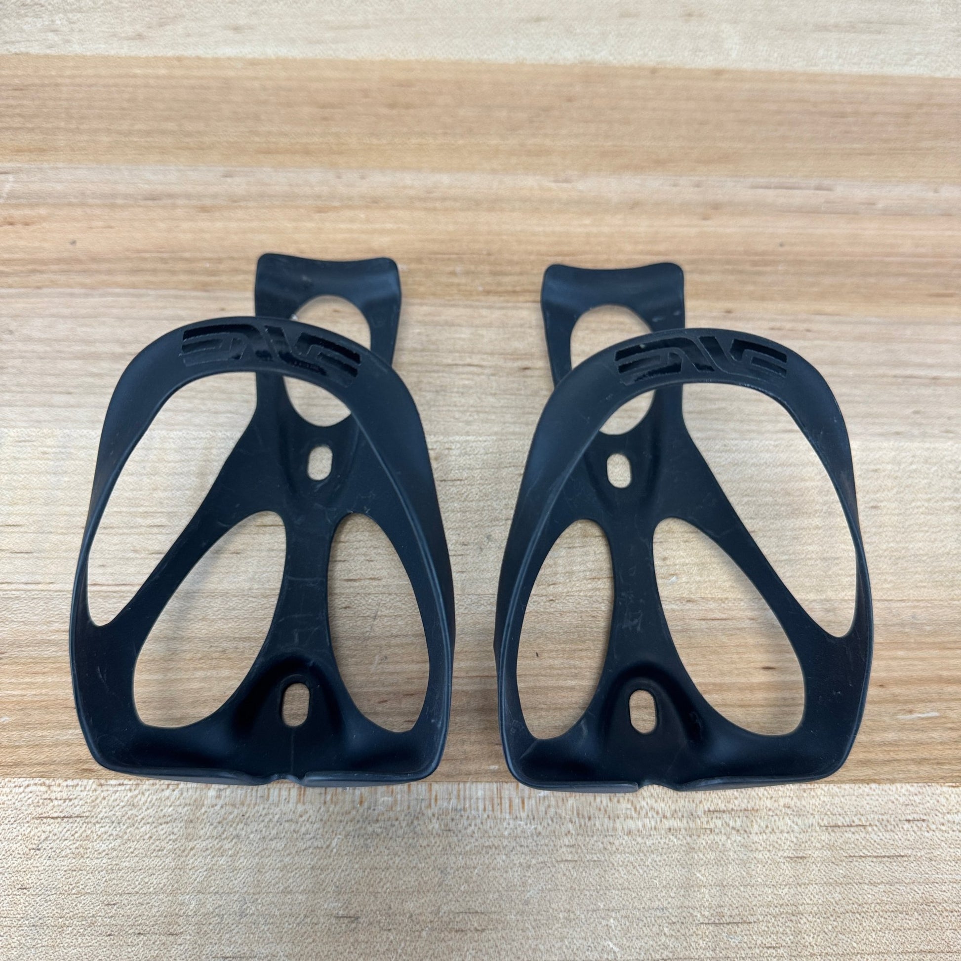 Low Mile! Enve Carbon Black Pair Bike Water Bottle Cages 39g