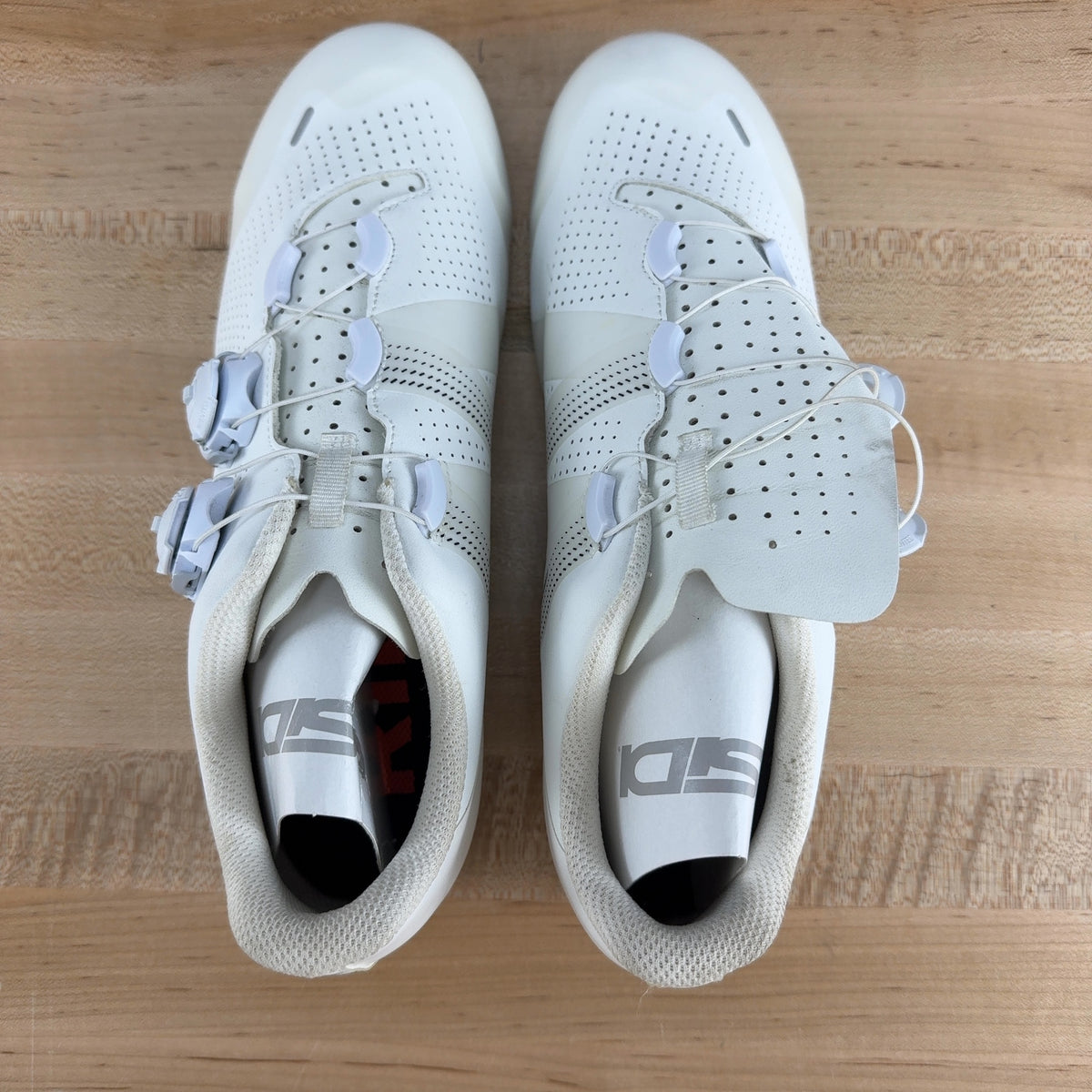 Light Use! Sidi Ergo 6 42.5 Road 3-Bolt Carbon BOA White Cycling Shoes MSRP $430 — photo 7 of 8