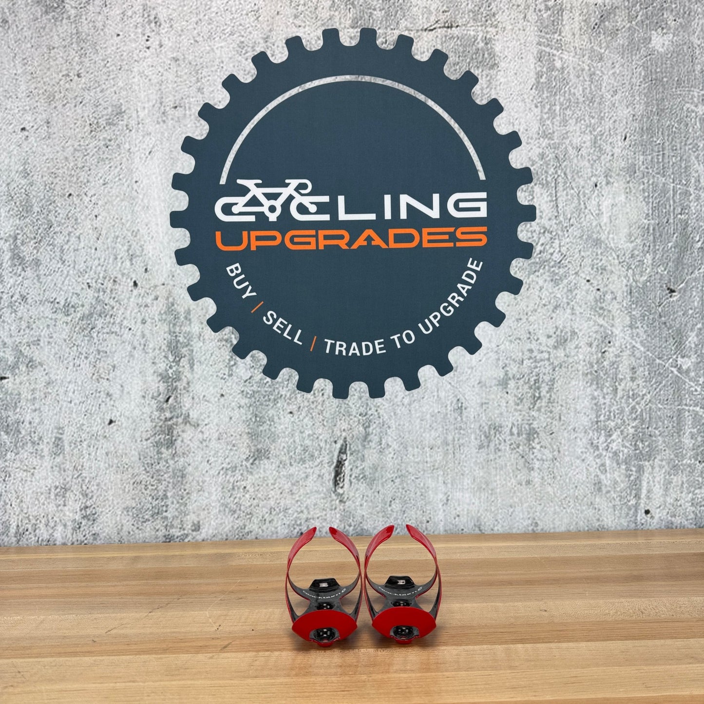 Blackburn Camber Carbon Gloss Red Pair Bike Water Bottle Cages 63g