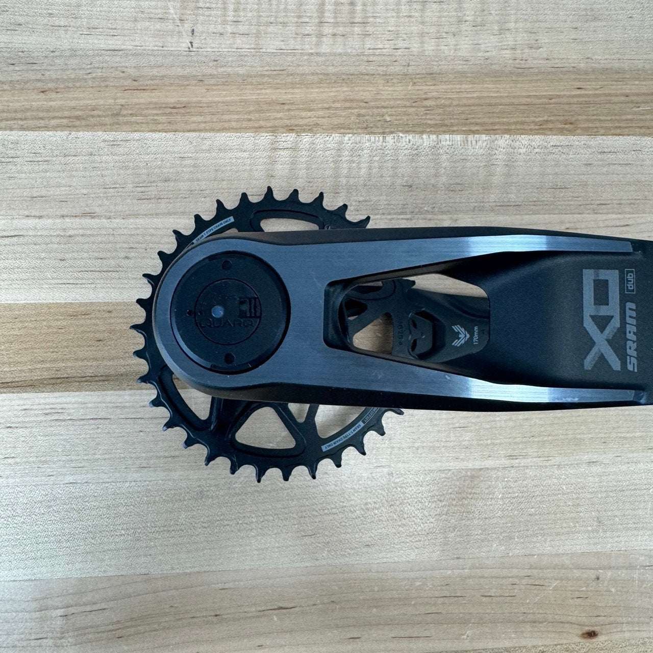 Low Mile! SRAM Eagle X0 T-Type AXS Power Meter Crankset with Chainrings