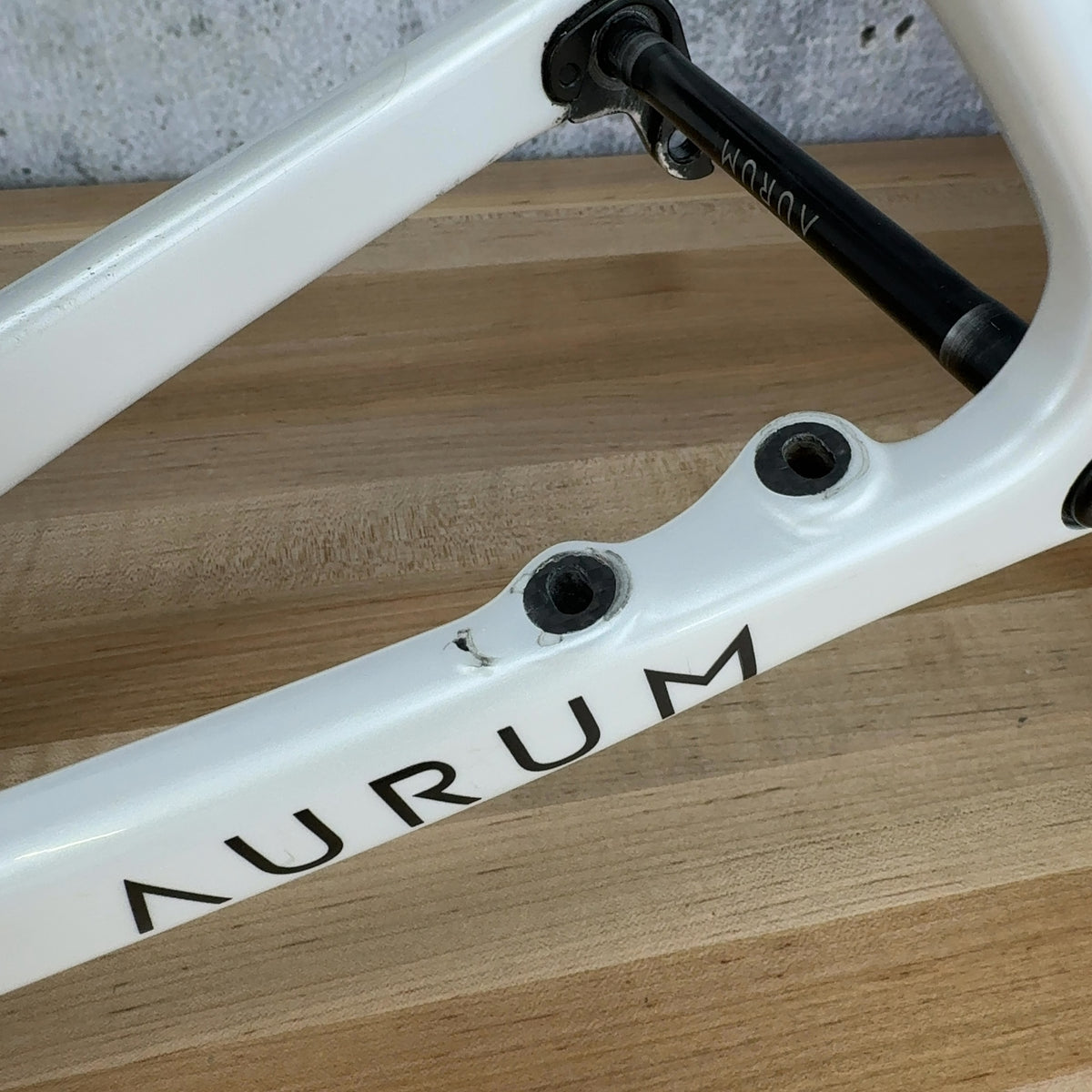 Low Mile! Aurum Magma 51cm Arctic White Carbon Road Bike Frameset 700c 1503g
