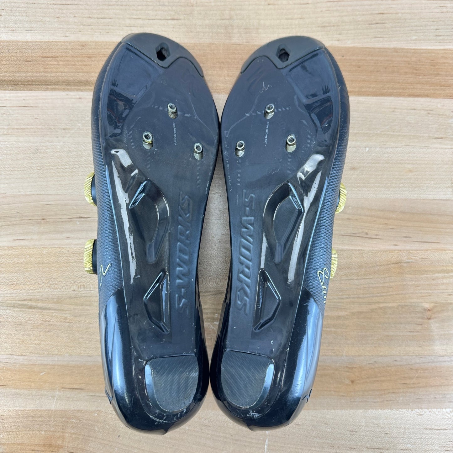 Low Mile! Specialized S-Works 7 Sagan Carbon 3-Bolt Boa size 45.5 Cycling Shoes