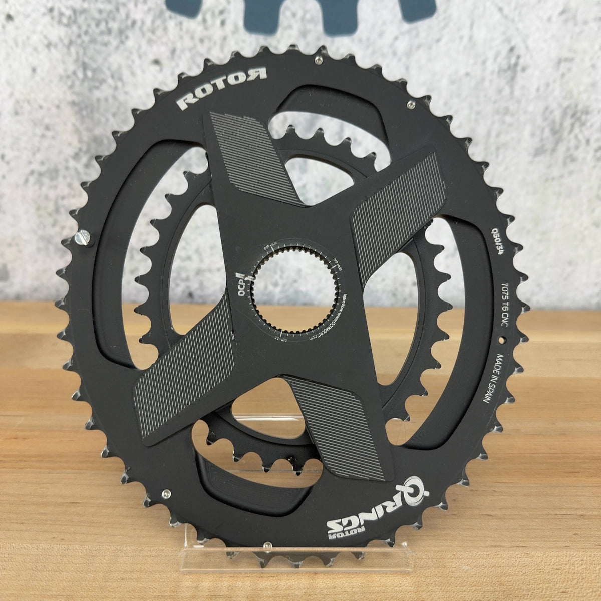 Light Use! Rotor Q-Spidering Direct Mount OCP Q50/34 11/12-Speed Chainring Set