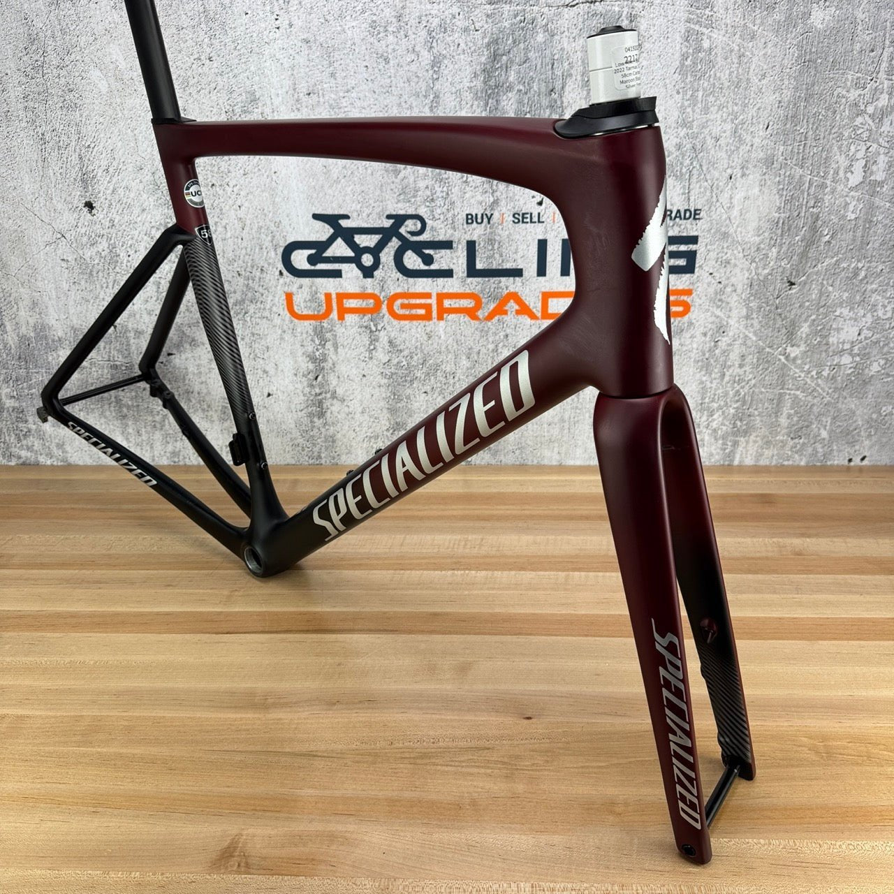 Low Mile! 2022 Specialized Tarmac SL7 58cm Carbon Disc Frameset 700c 1858g