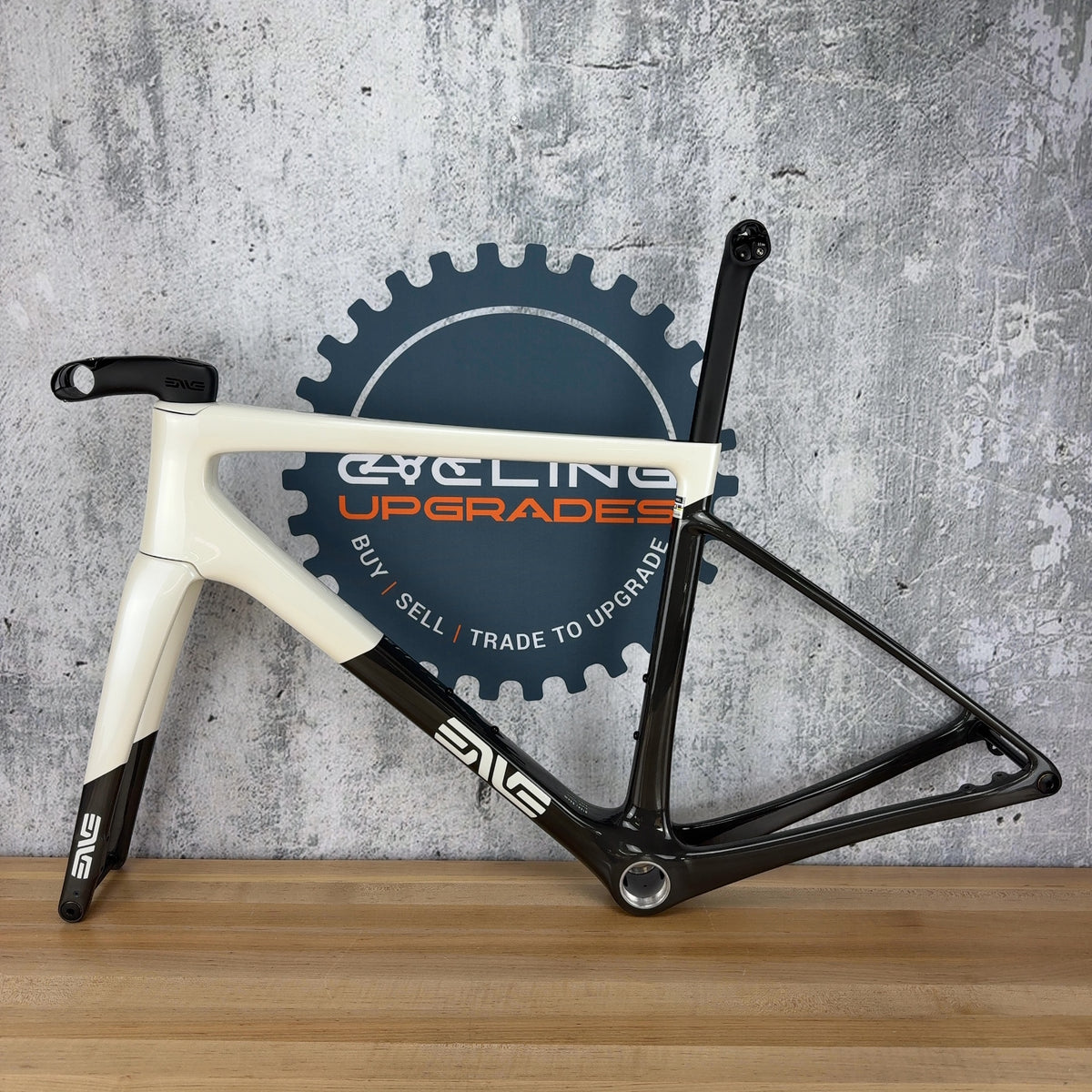 Light Use! 2026 Enve Melee V1 54cm Aspen White Carbon Road Bike Frameset 1905g