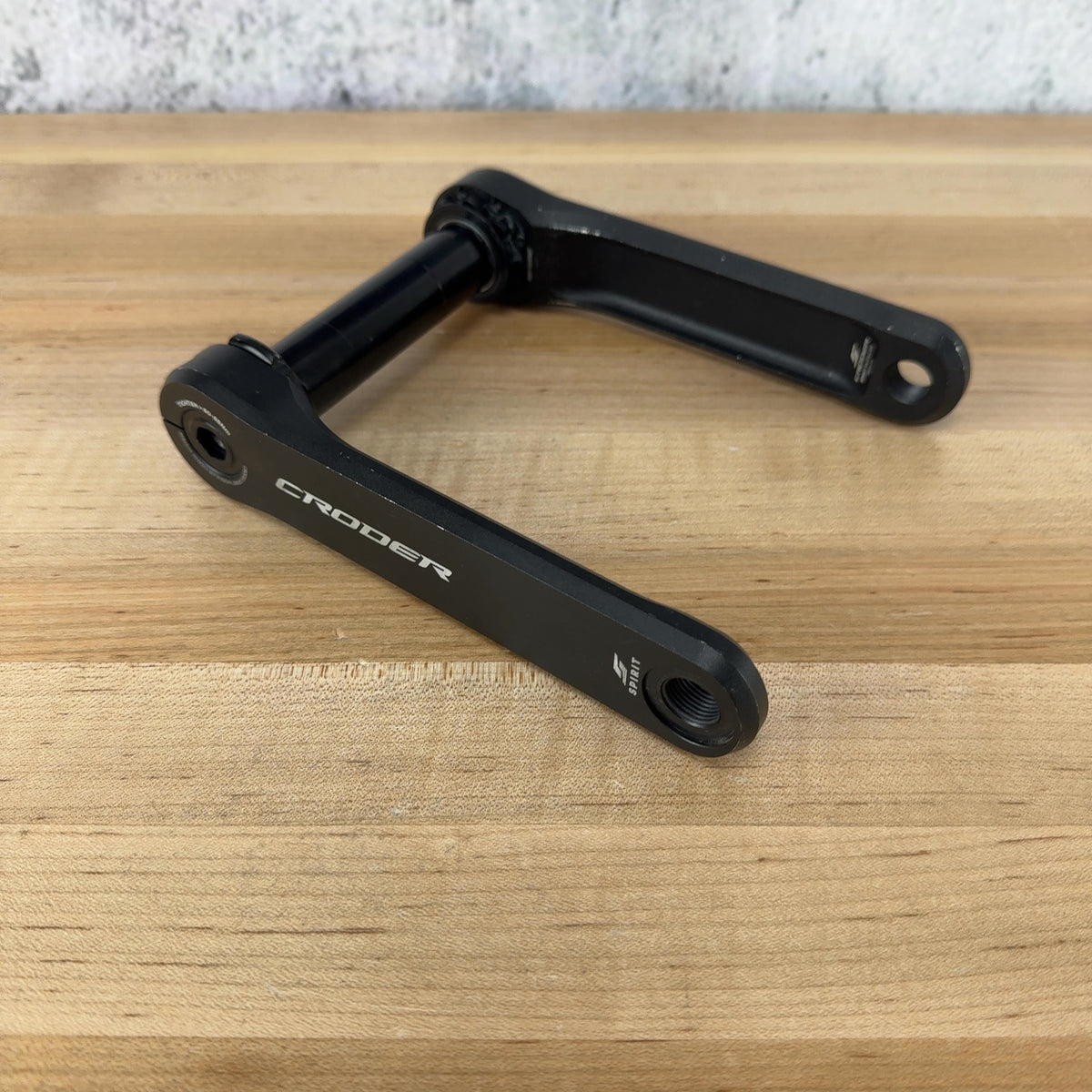 Light Use! Croder Spirit 150mm 8-Bolt 24mm Black Alloy Crank Arm Assembly 492g
