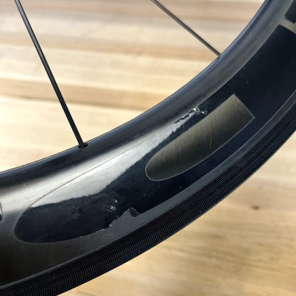 Low Mile! HED Jet RC5 Black Carbon/Alloy Tubeless Rim Brake Wheelset