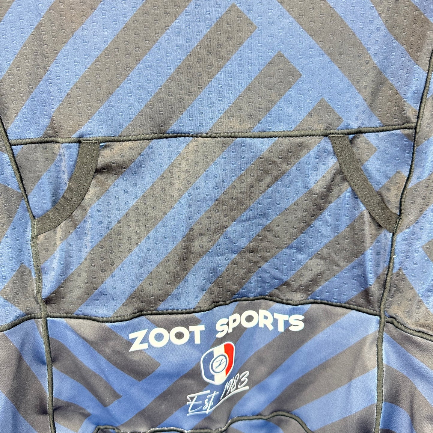 Light Use! Zoot Ultra Tri P1x Racesuit Blue White Red Men's Triathlon Skinsuit