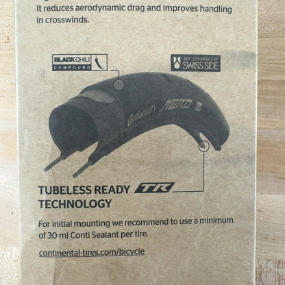 New! Continental Aero 111 700c x 29mm Tubeless Single Road Bike Tire 281g