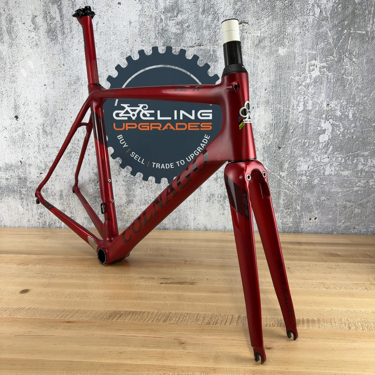 2017 Colnago V2-R 52cm VJRD Satin Red Rim Brake Carbon Road Bike Frameset 1990g