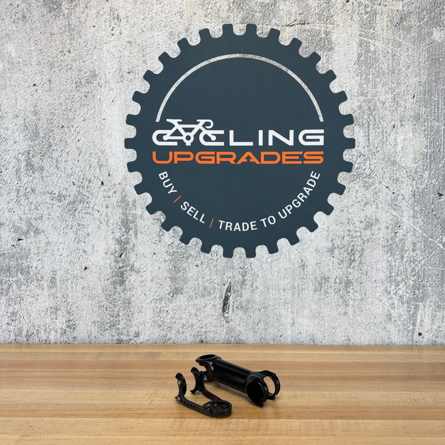 Low Mile! Extralite HyperStem -12º 120mm With CH-02 Computer Holder Black Aluminum Stem