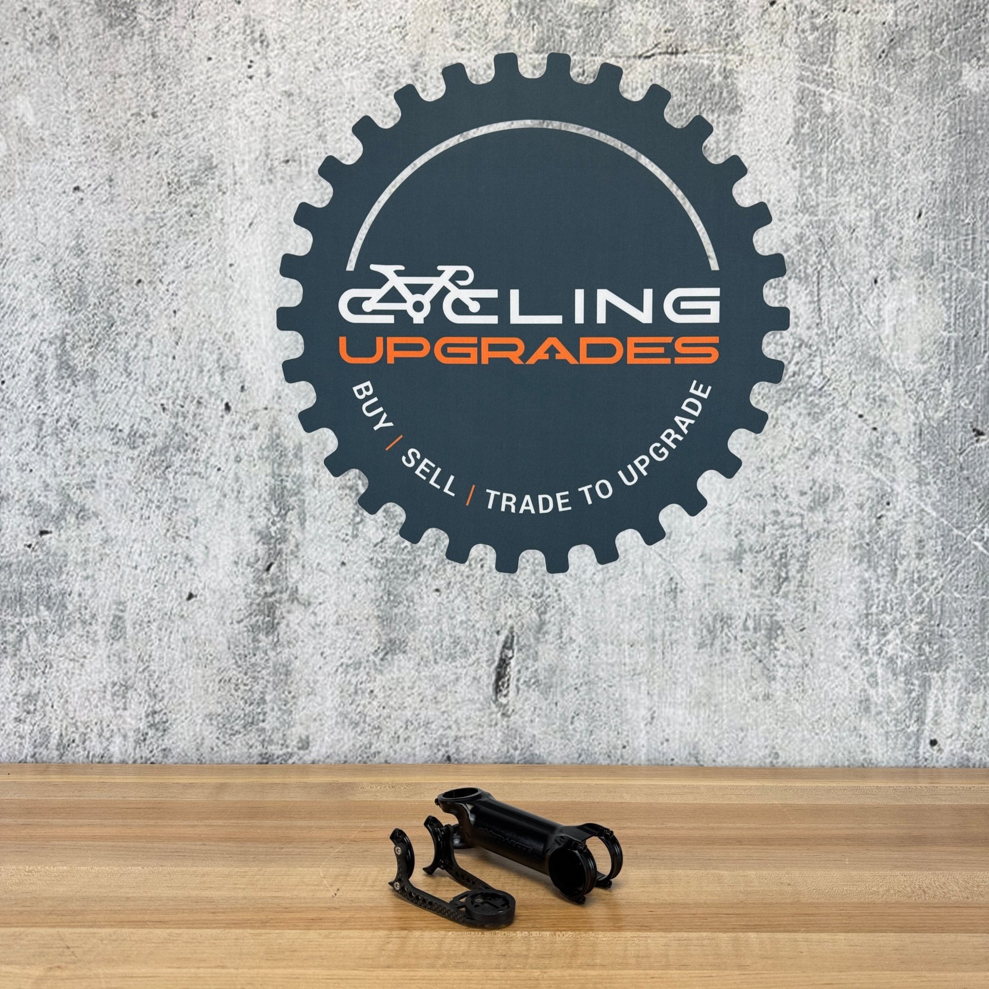 Low Mile! Extralite HyperStem -12º 120mm With CH-02 Computer Holder Black Aluminum Stem