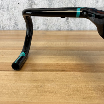 Low Mile! Chapter2 MANA 2 Aqua + Black 42cm 110mm Carbon Integrated Handlebar
