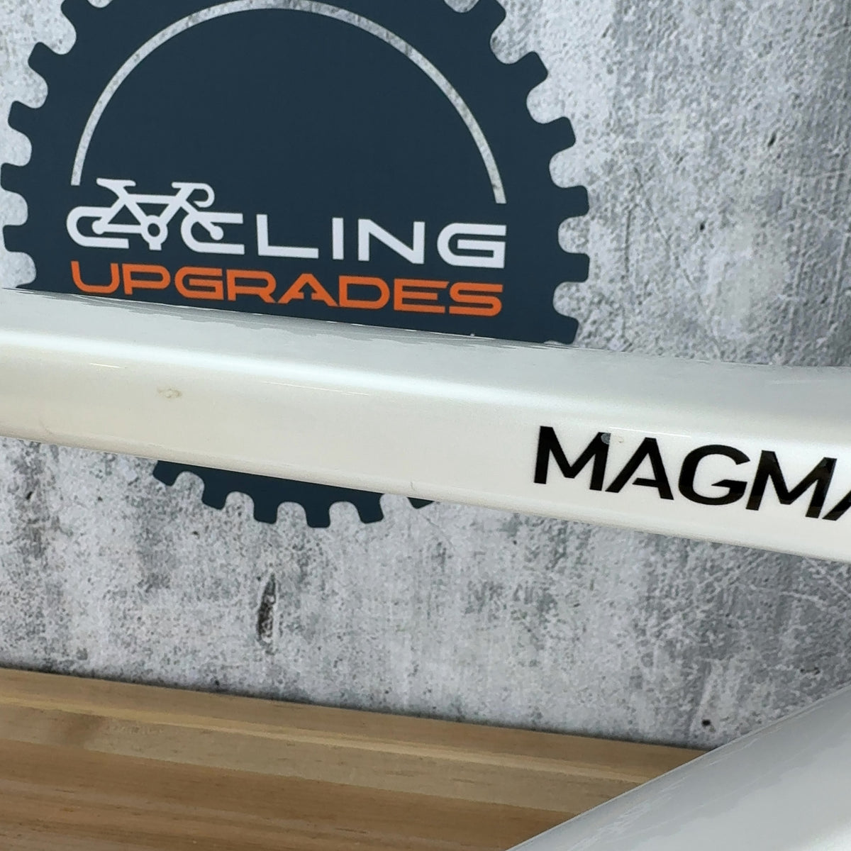 Low Mile! Aurum Magma 51cm Arctic White Carbon Road Bike Frameset 700c 1503g