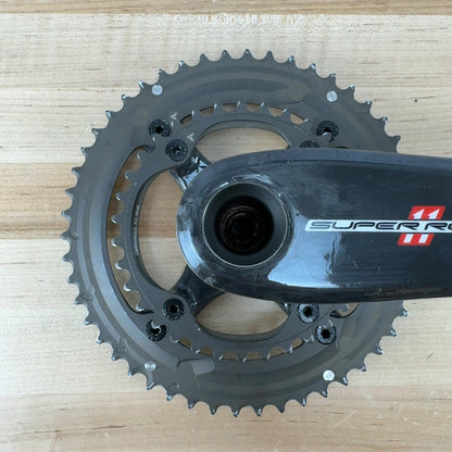 Light Use! Campagnolo Super Record 11 172.5mm 50/34t 11-Speed Bike Crankset 620g