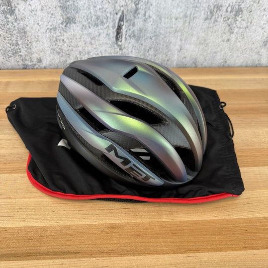 New! MET Trenta 3K Carbon Medium Motion Blur Cycling Helmet MSRP $379