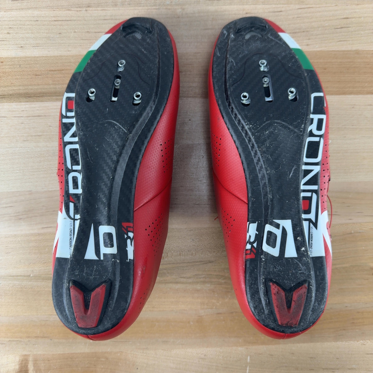 Crono CR1 Boa EU 43.5 Men's 3 Bolt Red Cycling Shoes MSRP $354 — photo 7 of 10