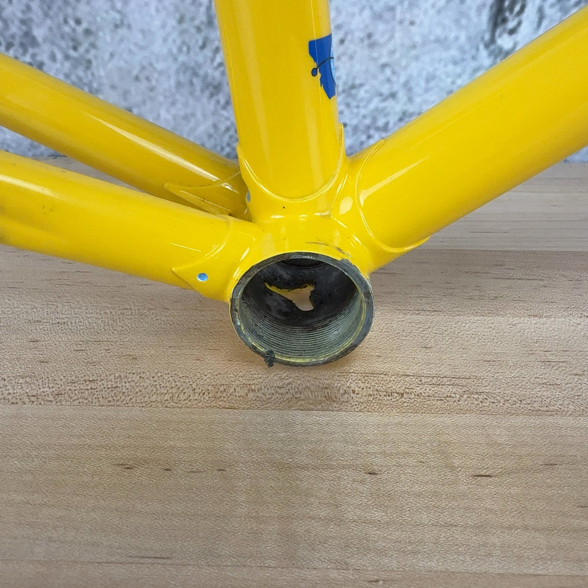 Dave Kirk JK Special 56cm Steel Rim Brake 700c Yellow Vintage Frameset 2607g