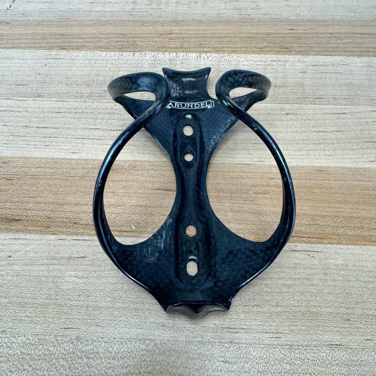 Arundel Mandible 3K Weave Glossy Black Carbon Water Bottle Cages