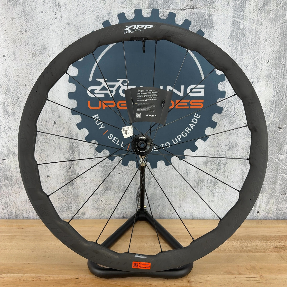 New! Zipp 353 NSW ZR1 SL Ceramic Hubs AXS Sensor Carbon Front Wheel MSRP $1950 — photo 1 of 6