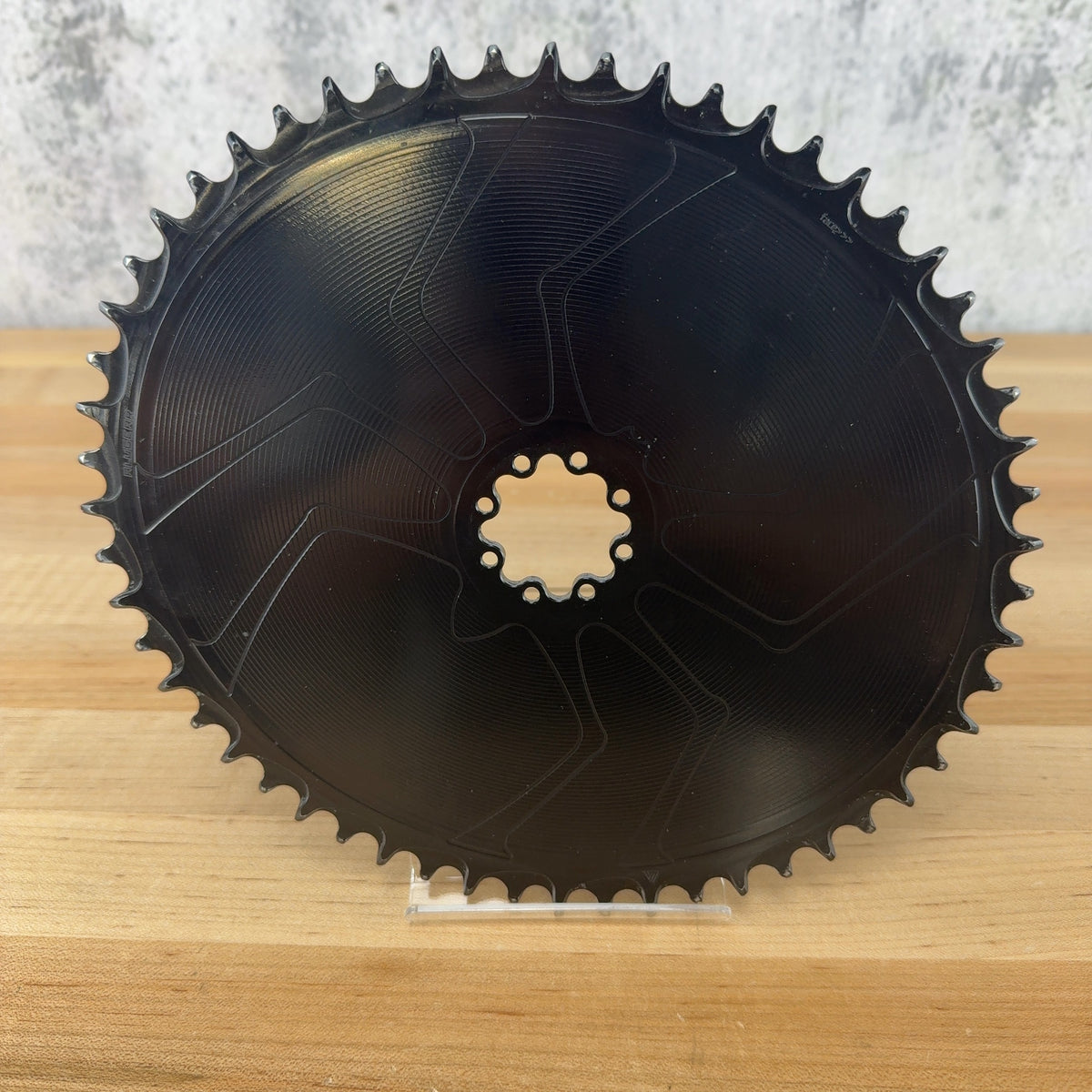 Light Use! Alugear Oval 1x Aero 56t Sram 8-Bolt 12/13-Speed Alloy 1x Chainring