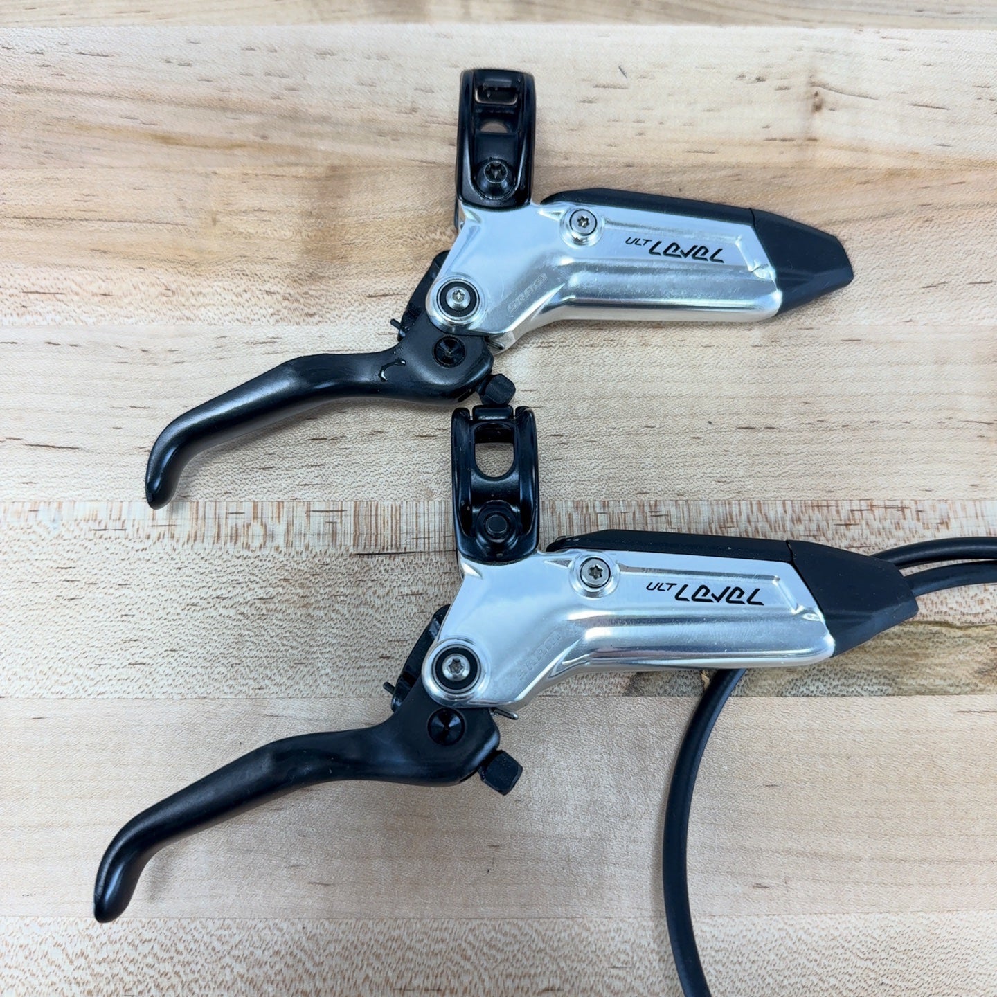 Low Mile! SRAM Level Ultimate Stealth 4-Piston MTB Brakeset