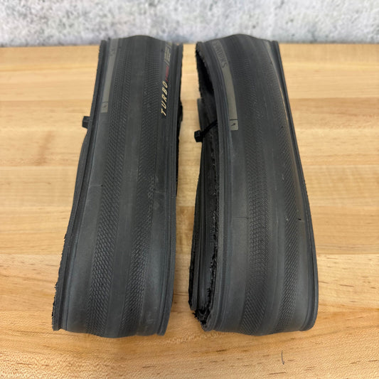 Light Use! Pair Specialized S-Works Turbo T2/T5 28mm Tubeless Road Bike Tires