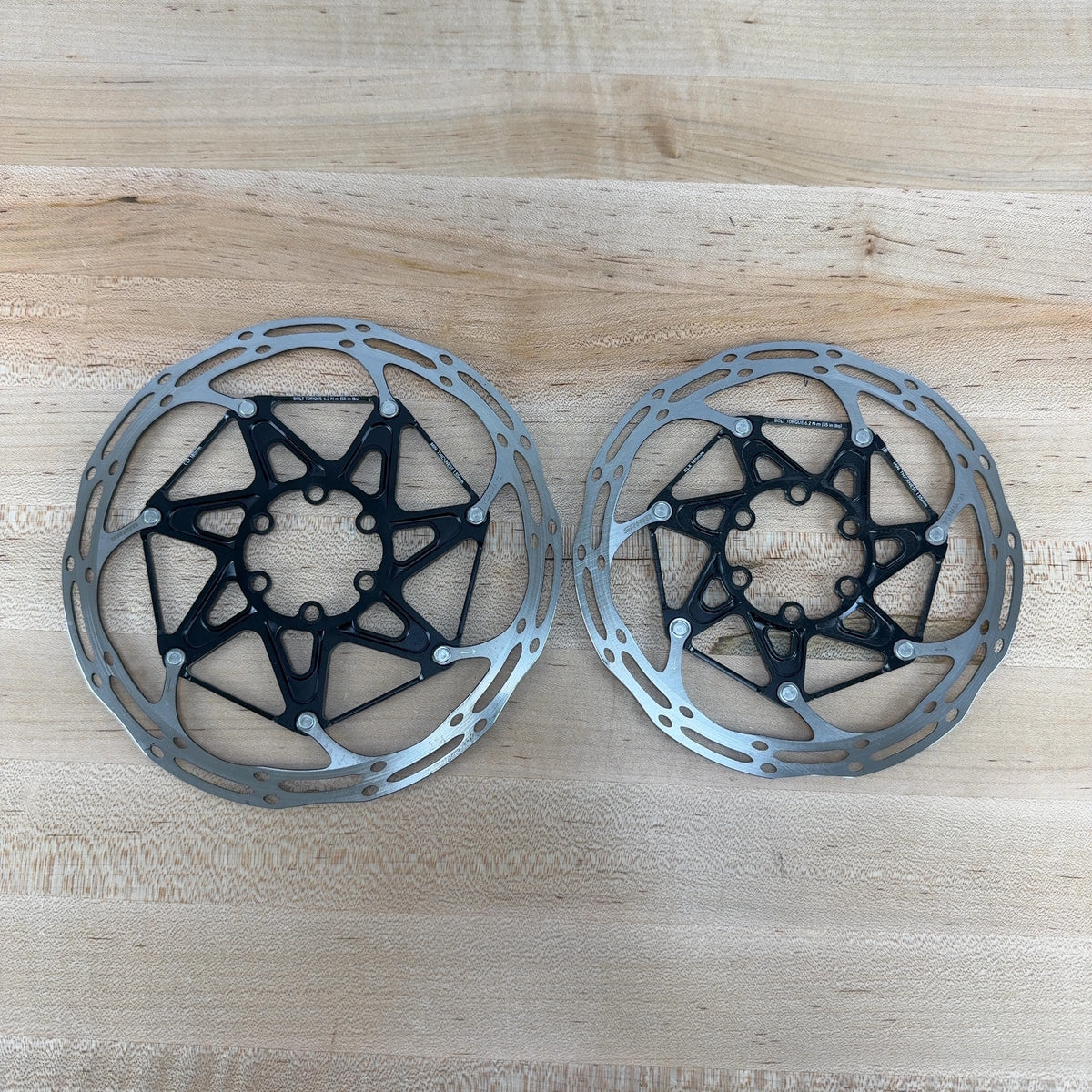 New Take Off! SRAM CLX Centerline 6-Bolt MTB 180/160mm Disc Brake Rotors 225g — photo 3 of 6