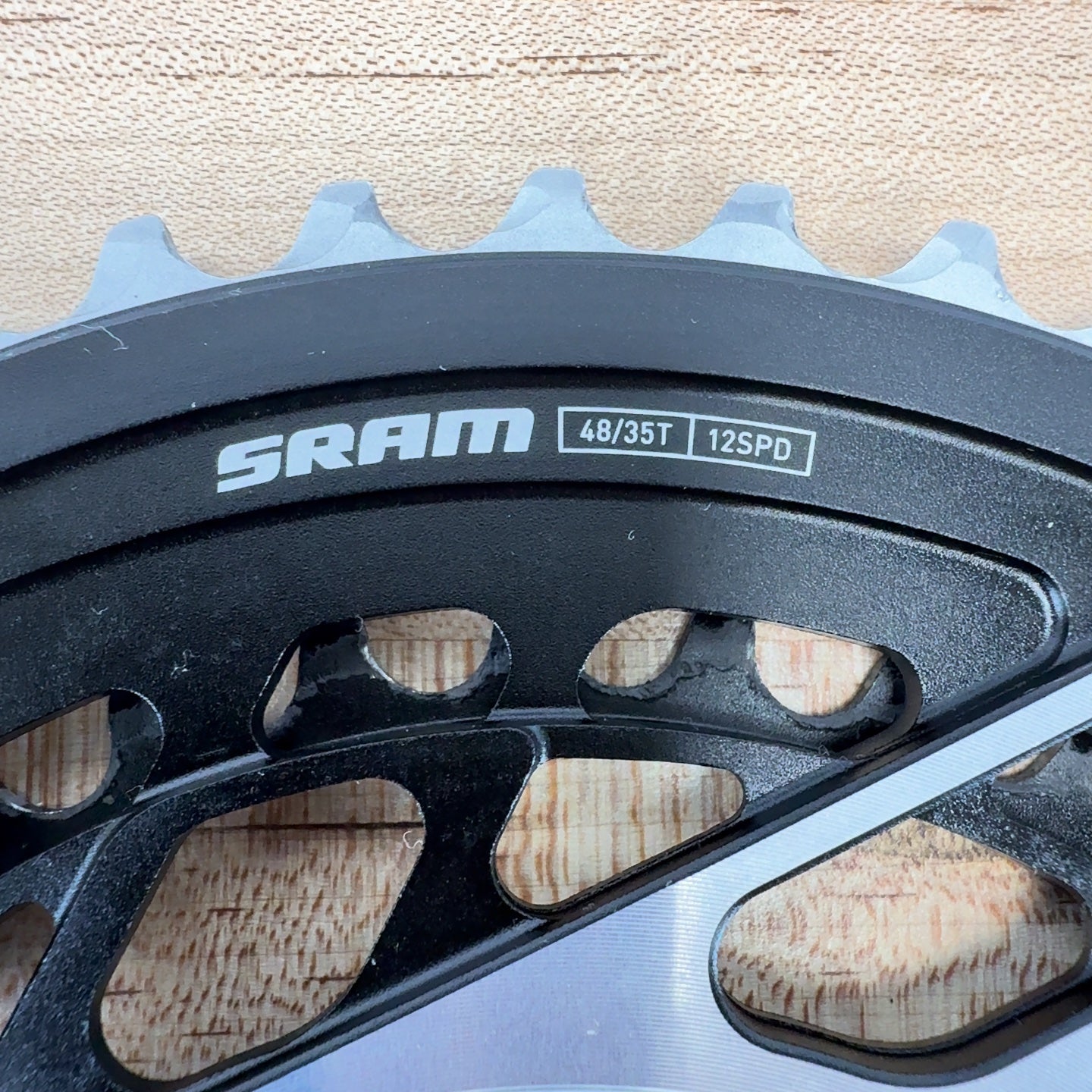 Low Mile! SRAM Red AXS Quarq Power Meter 2x 48/35t 12-Speed Chainring Set 269g