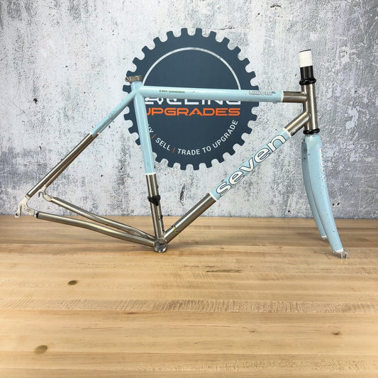 2011 Seven Cycles Axiom SL 48cm Titanium Rim Brake 5E Carbon Chris King Fork Frameset