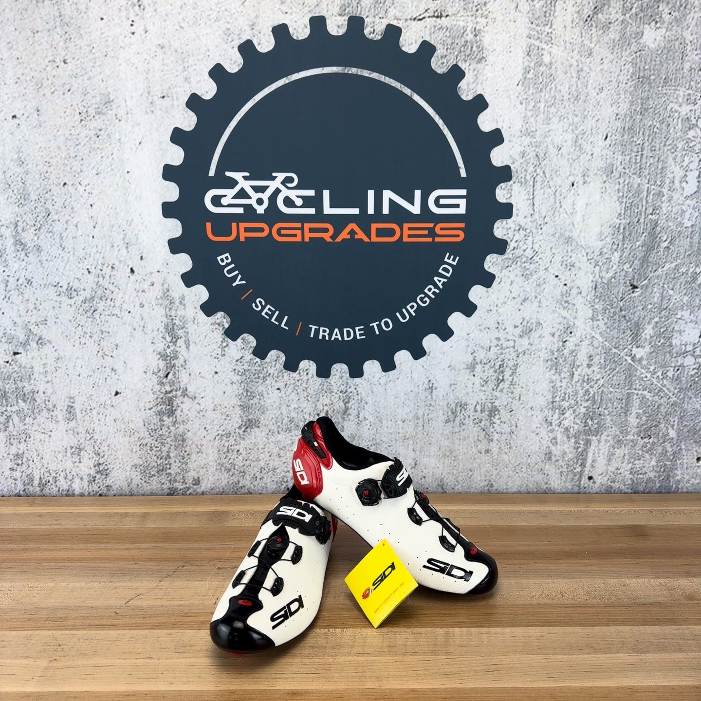 New! Sidi Wire 2 Carbon 45.5 EU White/Black/Red Cycling Shoes MSRP $459.99