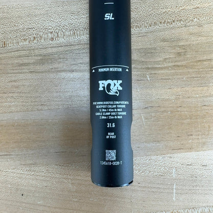 New! Fox Transfer SL 125mm MTB 2026 Kashima Dropper Seatpost 432g MSRP $419
