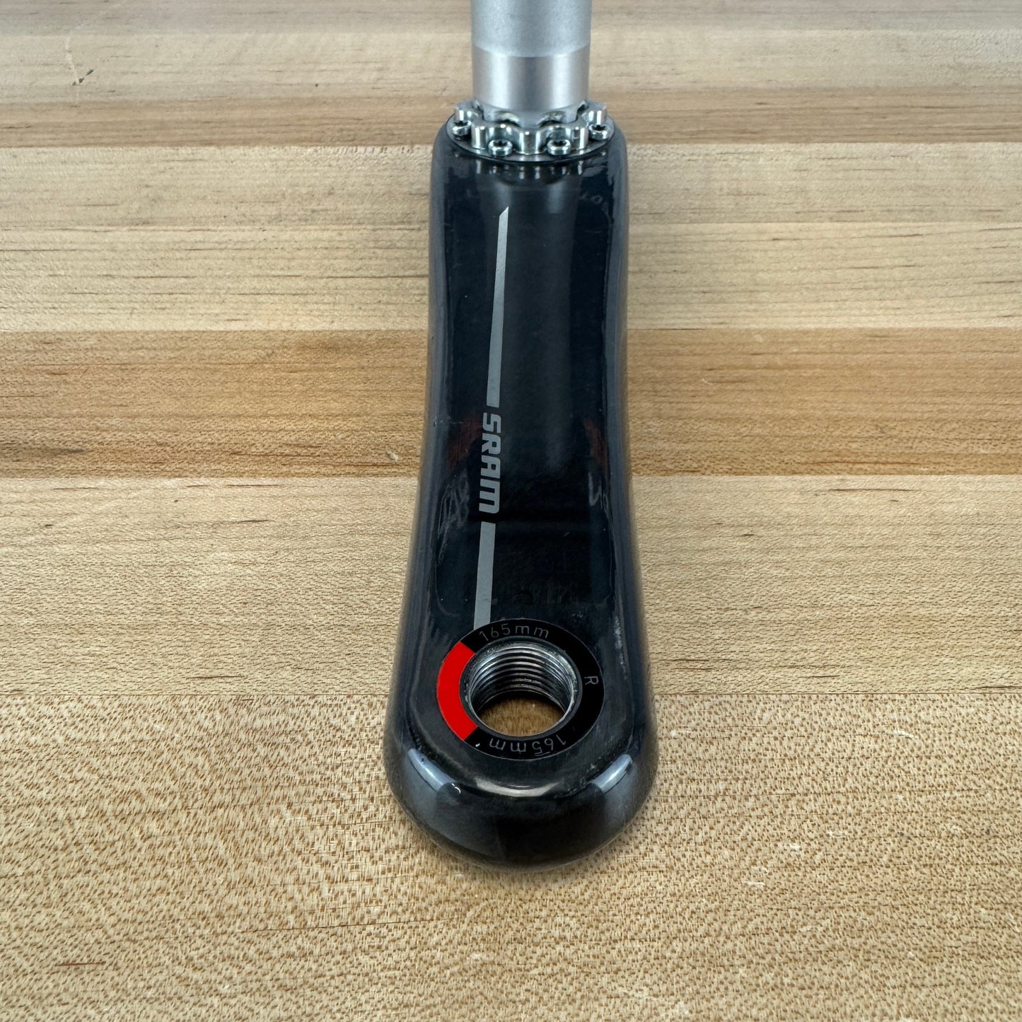 Low Mile! SRAM Red E1 Crankarm Assembly 165mm Carbon Crankset without Chainrings