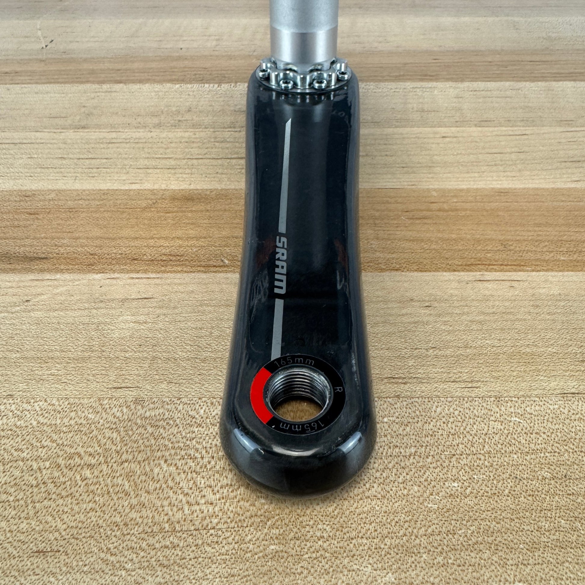 Low Mile! SRAM Red E1 Crankarm Assembly 165mm Carbon Crankset without Chainrings