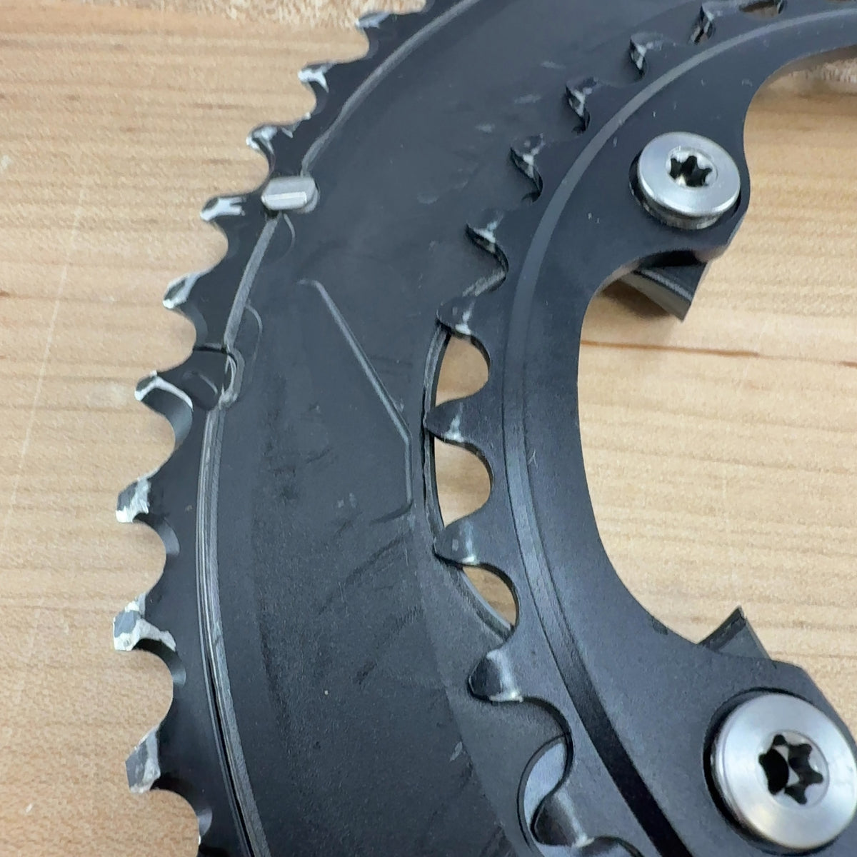 Light Use! Shimano Ultegra R8100 52/36t 12-Speed 4-Bolt Bike Chainring Set — photo 5 of 5