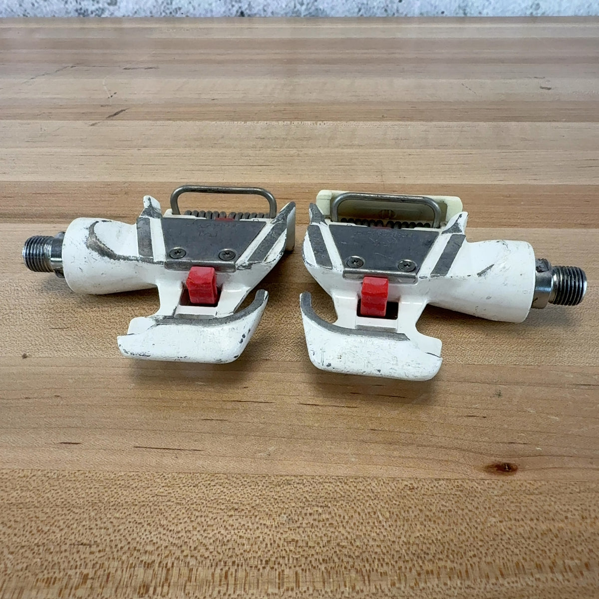 Time Bioperformance White Alloy Vintage Clipless Bike Pedals 464g