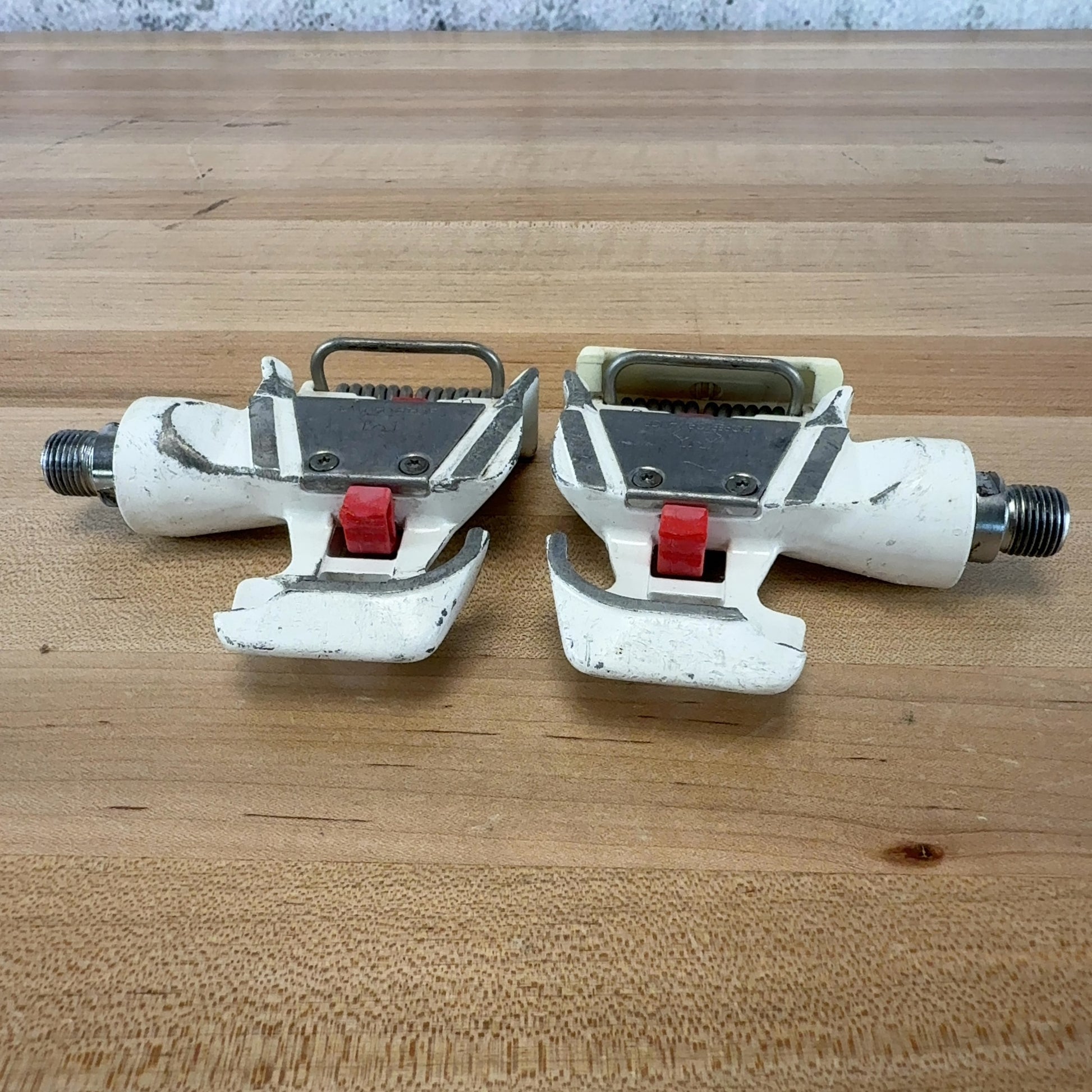Time Bioperformance White Alloy Vintage Clipless Bike Pedals 464g