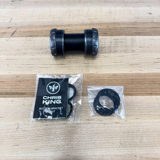 Low Mile! Chis King T47 Threadfit 30mm Matte Jet Bottom Bracket
