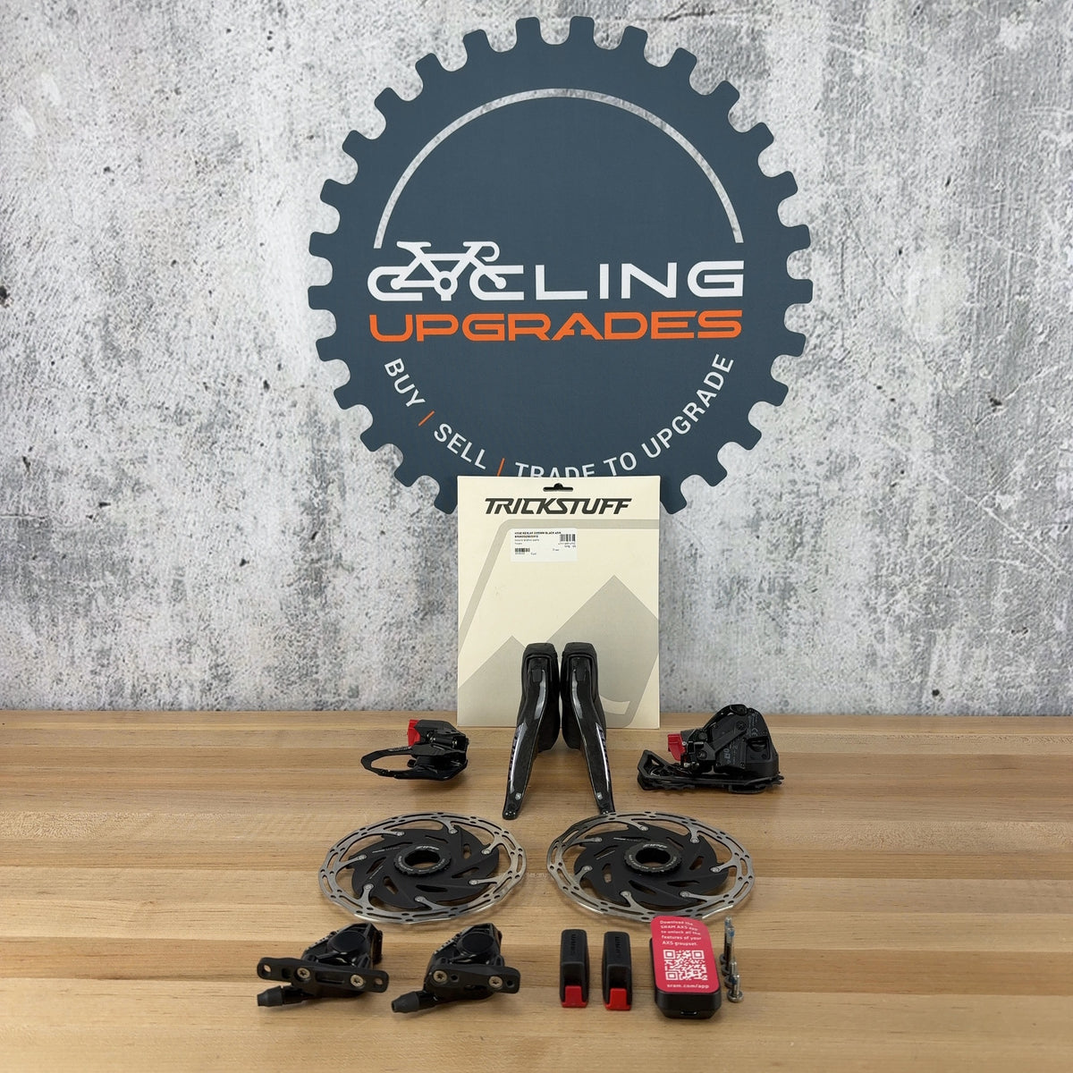 Light Use! SRAM Force AXS E1 12-Speed Hydraulic Flat Mount Disc Brake Groupset — photo 1 of 14