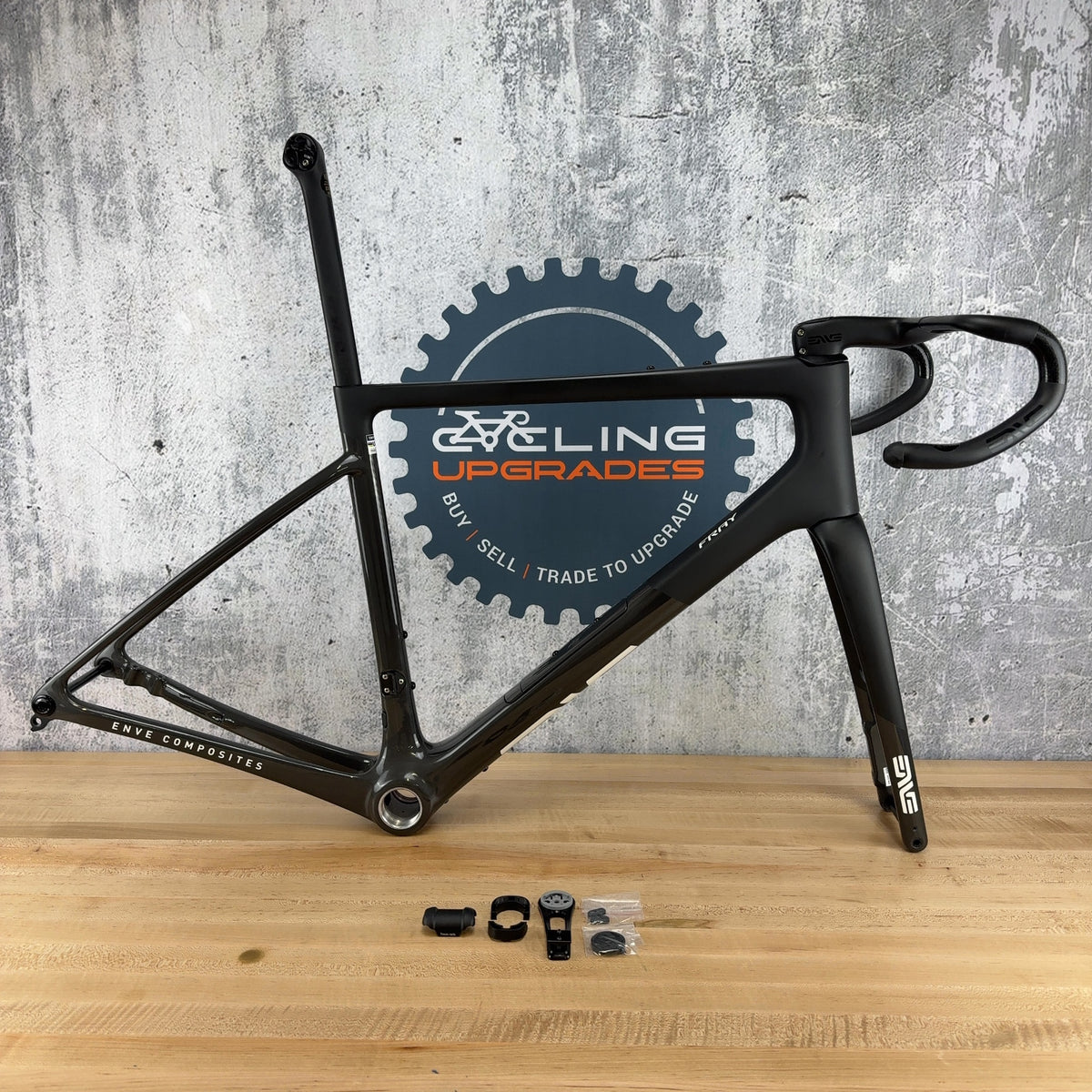 Low Mile! 2026 Enve Fray 56cm Clear Smoke Carbon Road Bike Frameset 700c 2390g — photo 1 of 19