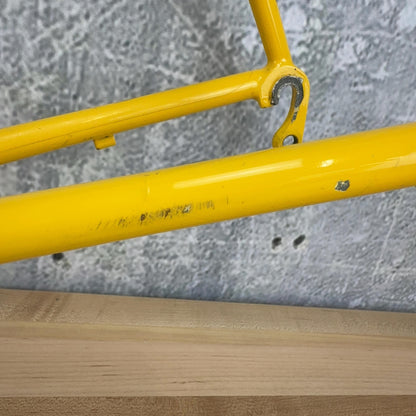 Dave Kirk JK Special 56cm Steel Rim Brake 700c Yellow Vintage Frameset 2607g