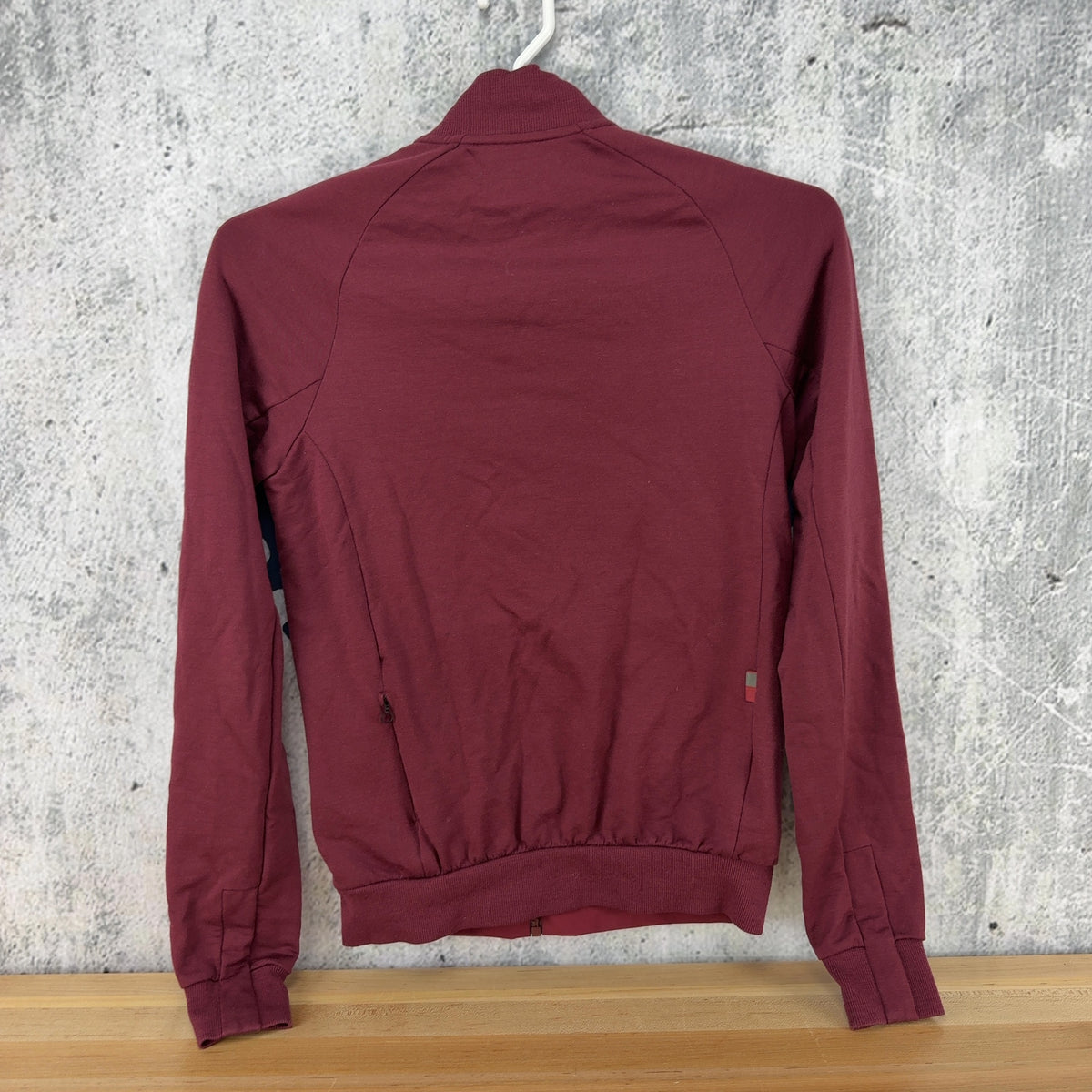 Rapha Track Jacket Medium Merino Wool Red Cold Weather Cycling Jacket — photo 4 of 7