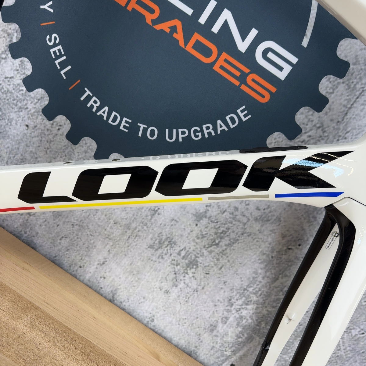 Low Mile! 2021 Look 795 Blade RS Disc Medium White Carbon Road Bike Frameset