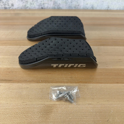 Light Use! Tririg Carbon Arm Cups Open Back TT/Triathlon Cockpit Pads 369g