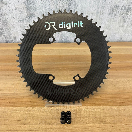 Low Mile! Digirit Road/TT Carbon 54T 1x 4-Bolt 110BCD Shimano 1x Chainring